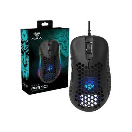 AULA F810 RGB Backlit Macro Shell Wired Gaming Mouse